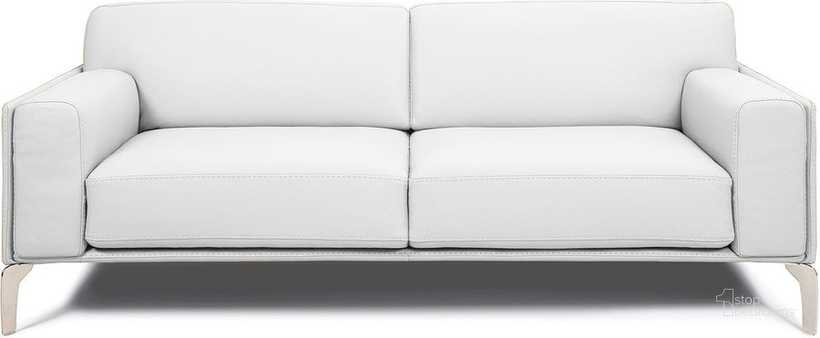 The appearance of Alessia White Loveseat designed by Bellini Modern Living in the transitional interior design. This white piece of furniture  was selected by 1StopBedrooms from Alessia Collection to add a touch of cosiness and style into your home. Sku: Alessia LS WHT. Material: Leather. Product Type: Loveseat.