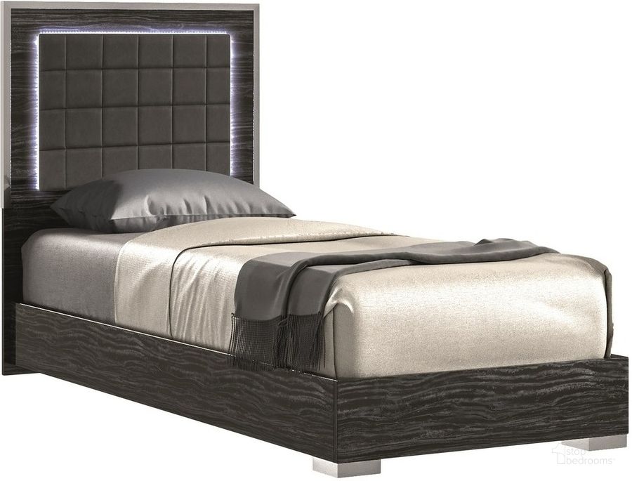 The appearance of Alice Full Platform Bed In Grey designed by J&M in the modern / contemporary interior design. This grey piece of furniture  was selected by 1StopBedrooms from Alice Collection to add a touch of cosiness and style into your home. Sku: 15546-F. Bed Type: Platform Bed. Product Type: Platform Bed. Bed Size: Full. Image1