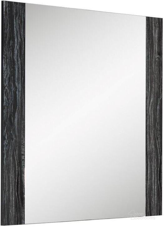 The appearance of Alice Glossy Gray Mirror designed by J&M in the modern / contemporary interior design. This grey piece of furniture  was selected by 1StopBedrooms from Alice Collection to add a touch of cosiness and style into your home. Sku: 15546-M. Material: Wood. Product Type: Mirror. Image1