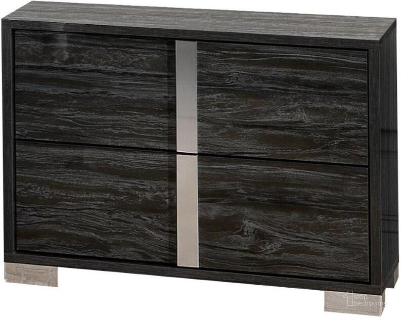 The appearance of Alice Glossy Gray Right Facing Nightstand designed by J&M in the modern / contemporary interior design. This grey piece of furniture  was selected by 1StopBedrooms from Alice Collection to add a touch of cosiness and style into your home. Sku: 15546-NSR. Material: Wood. Product Type: Nightstand. Image1