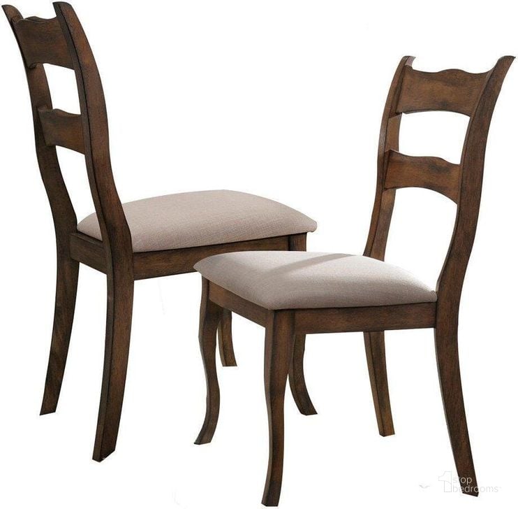 The appearance of Alice Polyester Fabric Dining Side Chair Set of 2 In Vintage Brown designed by Best Master Furniture in the transitional interior design. This vintage brown piece of furniture  was selected by 1StopBedrooms from Alice Collection to add a touch of cosiness and style into your home. Sku: ALICCBC. Material: Fabric. Product Type: Side Chair. Image1