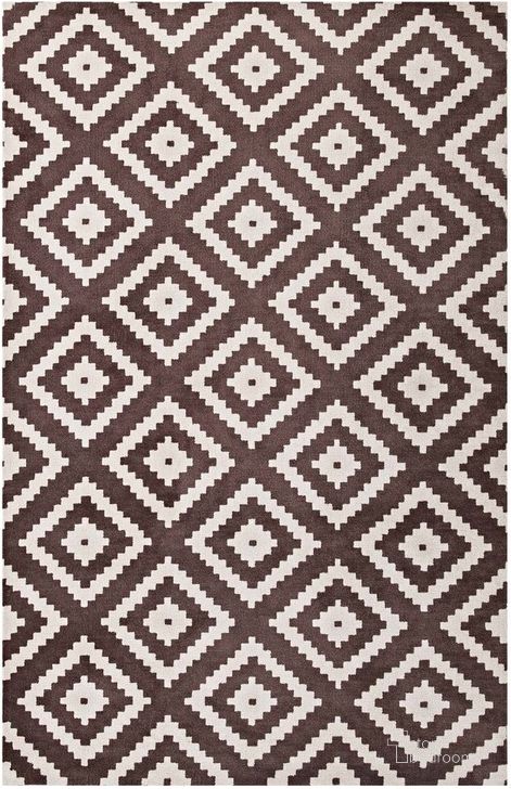 The appearance of Alika Abstract Diamond Trellis 5X8 Area Rug In Ivory and Brown designed by Modway in the modern / contemporary interior design. This ivory and brown piece of furniture  was selected by 1StopBedrooms from Alika Collection to add a touch of cosiness and style into your home. Sku: R-1004F-58. Material: Polyester. Product Type: Area Rugs. Image1