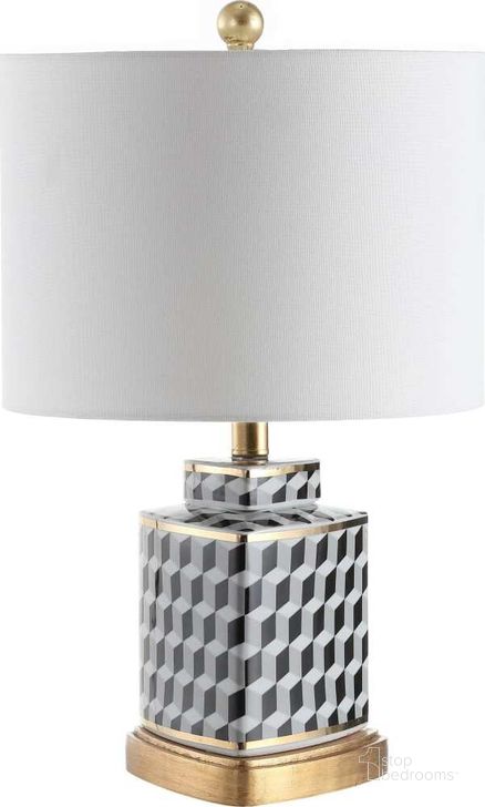 The appearance of Alisha Black/White Table Lamp designed by Safavieh in the traditional interior design. This black and white piece of furniture  was selected by 1StopBedrooms from Safavieh TBL Collection to add a touch of cosiness and style into your home. Sku: TBL4102A. Product Type: Table Lamp. Image1
