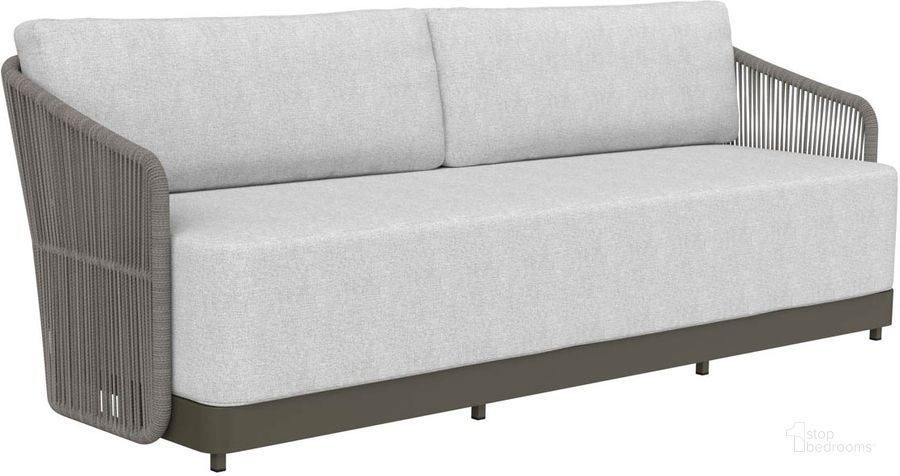 The appearance of Allariz Sofa In Warm Grey And Gracebay Light Grey designed by Sunpan in the modern / contemporary interior design. This light grey piece of furniture  was selected by 1StopBedrooms from Allariz Collection to add a touch of cosiness and style into your home. Sku: 109653. Material: Fabric. Product Type: Sofa. Image1