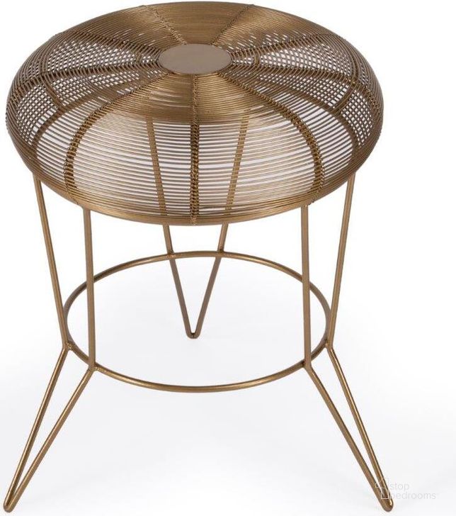 The appearance of Allen Decorative Wire Accent Table designed by Butler Specialty Company in the modern / contemporary interior design. This antique gold piece of furniture  was selected by 1StopBedrooms from Allen Collection to add a touch of cosiness and style into your home. Sku: 5633226. Product Type: Accent Table. Material: Iron. Image1