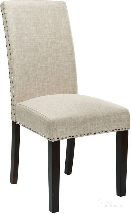 The appearance of Alloy Beige Dining Chair Set of 2 designed by Uptown Club in the modern / contemporary interior design. This beige piece of furniture  was selected by 1StopBedrooms from Alloy Collection to add a touch of cosiness and style into your home. Sku: GM1103. Material: Fabric. Product Type: Dining Chair. Image1