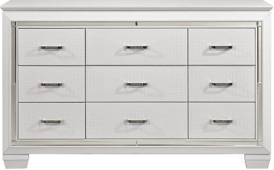 Allura White Panel Bedroom Set w/ LED Lighting by Homelegance