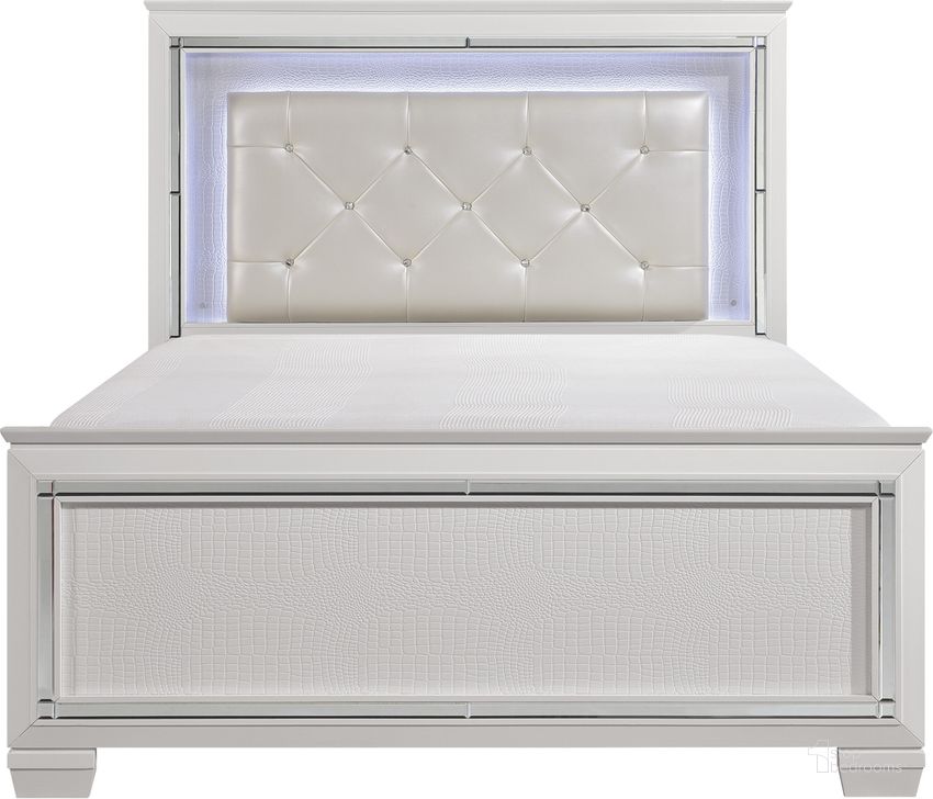 The appearance of Allura White Queen Panel Bed w/Led Lighting designed by Homelegance in the modern / contemporary interior design. This white piece of furniture  was selected by 1StopBedrooms from Allura Collection to add a touch of cosiness and style into your home. Sku: 1916W-1;1916W-2;1916W-3. Bed Type: Panel Bed. Product Type: Panel Bed. Bed Size: Queen. Image1