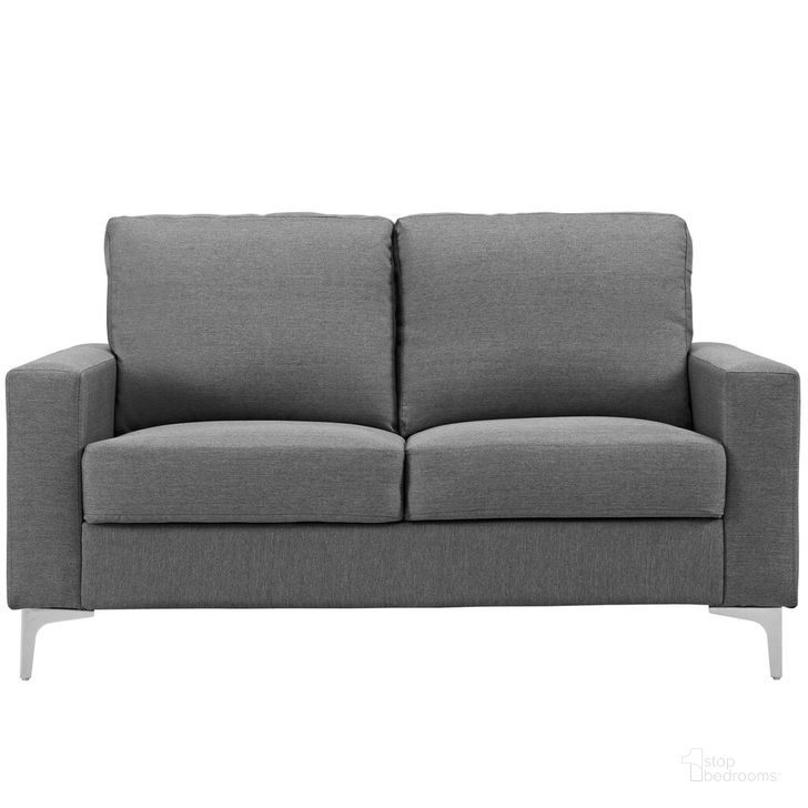 The appearance of Allure Upholstered Sofa In Gray designed by Modway in the modern / contemporary interior design. This gray piece of furniture  was selected by 1StopBedrooms from Allure Collection to add a touch of cosiness and style into your home. Sku: EEI-2777-GRY. Material: Wood. Product Type: Sofa. Image1