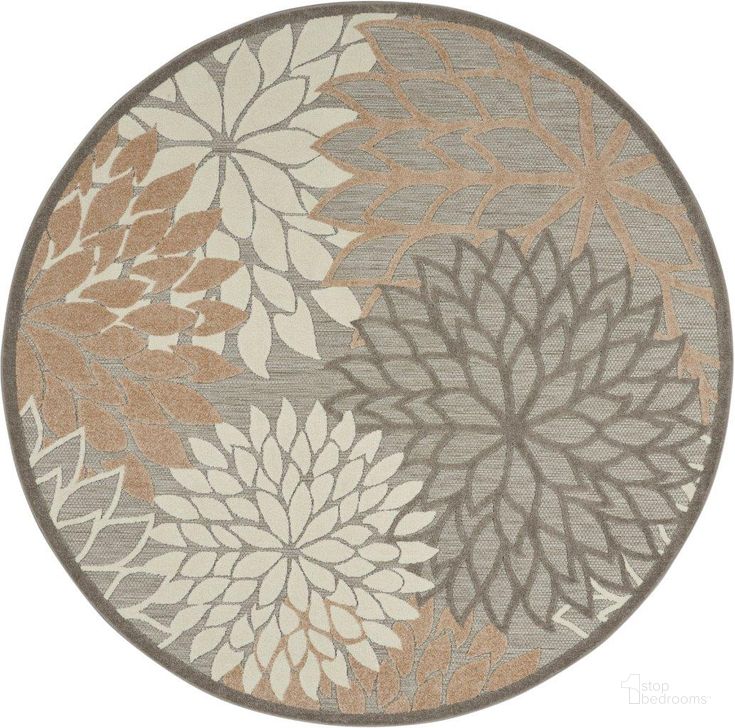The appearance of Aloha Natural 8 Round Area Rug designed by Nourison in the modern / contemporary interior design. This natural piece of furniture  was selected by 1StopBedrooms from Aloha Collection to add a touch of cosiness and style into your home. Sku: 99446739056. Material: Polypropylene. Product Type: Area Rugs. Image1