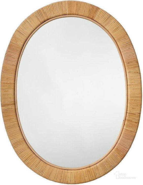 The appearance of Aloha Rattan Mirror In Natural designed by Jamie Young Company in the coastal interior design. This natural piece of furniture  was selected by 1StopBedrooms from Aloha Collection to add a touch of cosiness and style into your home. Sku: LS6ALOHANAT. Material: Glass. Product Type: Mirror. Image1