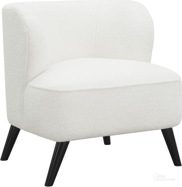 The appearance of Alonzo Upholstered Track Arms Accent Chair Natural designed by Coaster in the modern / contemporary interior design. This natural piece of furniture  was selected by 1StopBedrooms from Alonzo Collection to add a touch of cosiness and style into your home. Sku: 905676. Product Type: Accent Chair. Material: Rubberwood. Image1