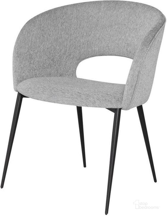 The appearance of Alotti Dining Chair In Light Grey designed by Nuevo in the modern / contemporary interior design. This light grey piece of furniture  was selected by 1StopBedrooms from Alotti Collection to add a touch of cosiness and style into your home. Sku: HGNE315. Material: Fabric. Product Type: Dining Chair. Image1
