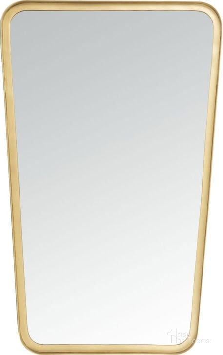 The appearance of Alta Brushed Brass Mirror designed by Safavieh in the modern / contemporary interior design. This brushed brass piece of furniture  was selected by 1StopBedrooms from Safavieh MRR Collection to add a touch of cosiness and style into your home. Sku: MRR3006A. Product Type: Mirror. Material: Iron. Image1
