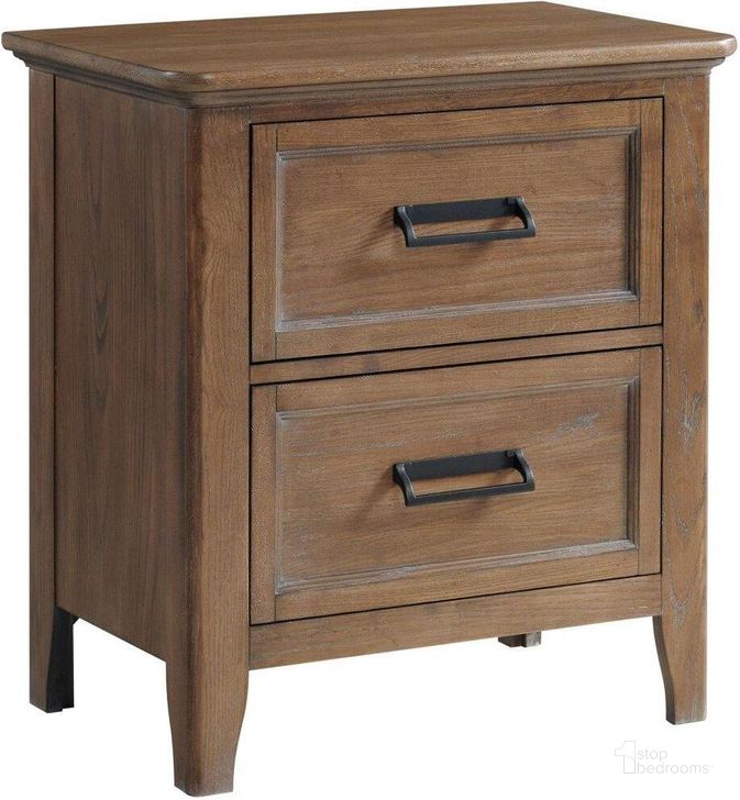 The appearance of Alta Harvest Brown Nightstand designed by Intercon in the transitional interior design. This brown piece of furniture  was selected by 1StopBedrooms from Alta Collection to add a touch of cosiness and style into your home. Sku: AL-BR-5302-HVT-C. Product Type: Nightstand. Image1