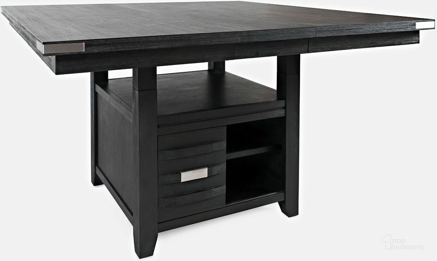 The appearance of Altamonte Contemporary High Low Square Storage Table designed by Jofran in the modern / contemporary interior design. This charcoal piece of furniture  was selected by 1StopBedrooms from Altamonte Collection to add a touch of cosiness and style into your home. Sku: 1851-60. Table Top Shape: Square. Product Type: Table. Material: Wood Veneer. Image1