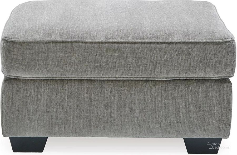 The appearance of Altari Oversized Accent Ottoman In Alloy designed by Signature Design by Ashley in the modern / contemporary interior design. This alloy piece of furniture  was selected by 1StopBedrooms from Altari Collection to add a touch of cosiness and style into your home. Sku: 8721408. Material: Fabric. Product Type: Ottoman. Image1