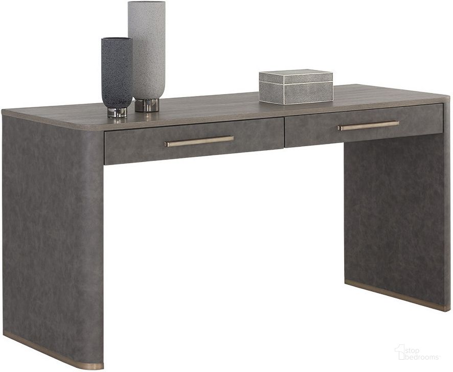 The appearance of Altman Desk designed by Sunpan in the modern / contemporary interior design. This gray piece of furniture  was selected by 1StopBedrooms from Altman Collection to add a touch of cosiness and style into your home. Sku: 106743. Material: Wood. Product Type: Desk. Image1