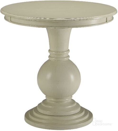 The appearance of Alyx Antique White Accent Table designed by ACME in the traditional interior design. This white piece of furniture  was selected by 1StopBedrooms from Alyx Collection to add a touch of cosiness and style into your home. Sku: 82818. Table Top Shape: Round. Material: Wood. Product Type: Accent Table. Image1