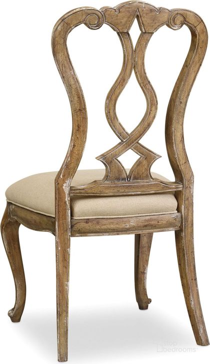 The appearance of Chatelet Soft Amber Splat Back Side Chair Set Of 2 designed by Hooker in the traditional interior design. This light brown piece of furniture  was selected by 1StopBedrooms from Chatelet Collection to add a touch of cosiness and style into your home. Sku: 5300-75410. Material: Fabric. Product Type: Side Chair. Image1