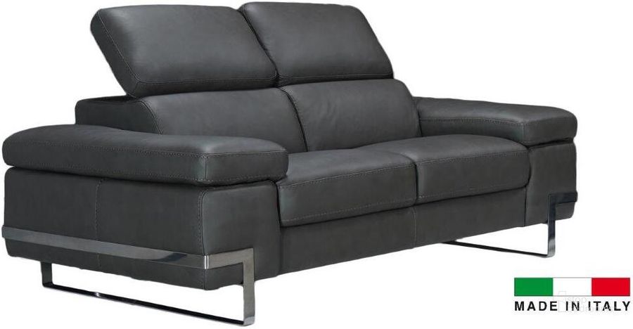 The appearance of Amanda Loveseat In Dark Grey designed by Bellini Modern Living in the modern / contemporary interior design. This dark grey piece of furniture  was selected by 1StopBedrooms from Amanda Collection to add a touch of cosiness and style into your home. Sku: Amanda LS DGY. Material: Leather. Product Type: Loveseat.