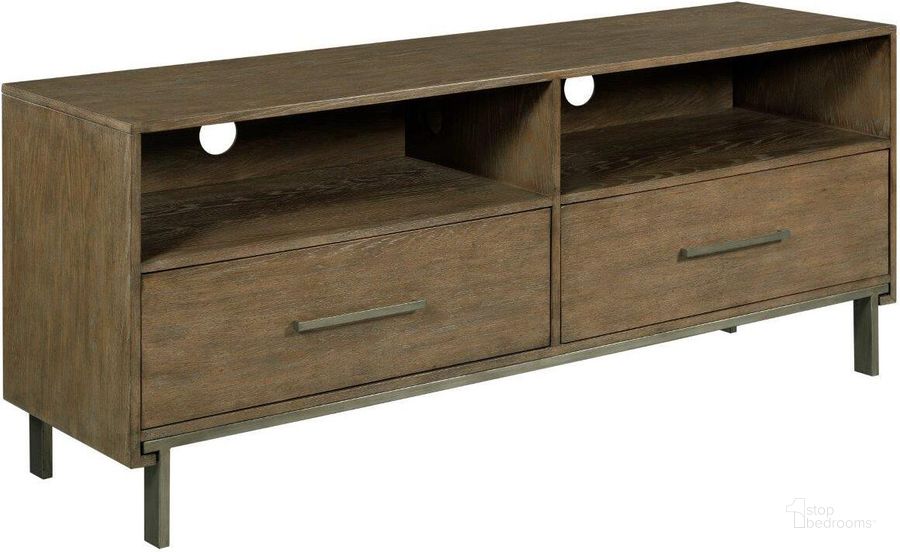 The appearance of Amara Entertainment Console designed by Hammary in the transitional interior design. This medium stain piece of furniture  was selected by 1StopBedrooms from Amara Collection to add a touch of cosiness and style into your home. Sku: 034-585. Material: Wood. Product Type: Console. Image1