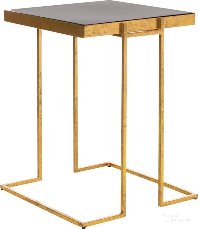 The appearance of Amarylis Black and Gold Greek Key Side Table designed by Safavieh in the modern / contemporary interior design. This black and gold piece of furniture  was selected by 1StopBedrooms from Safavieh ACC Collection to add a touch of cosiness and style into your home. Sku: ACC3209A. Product Type: Accent Table. Material: Iron. Image1
