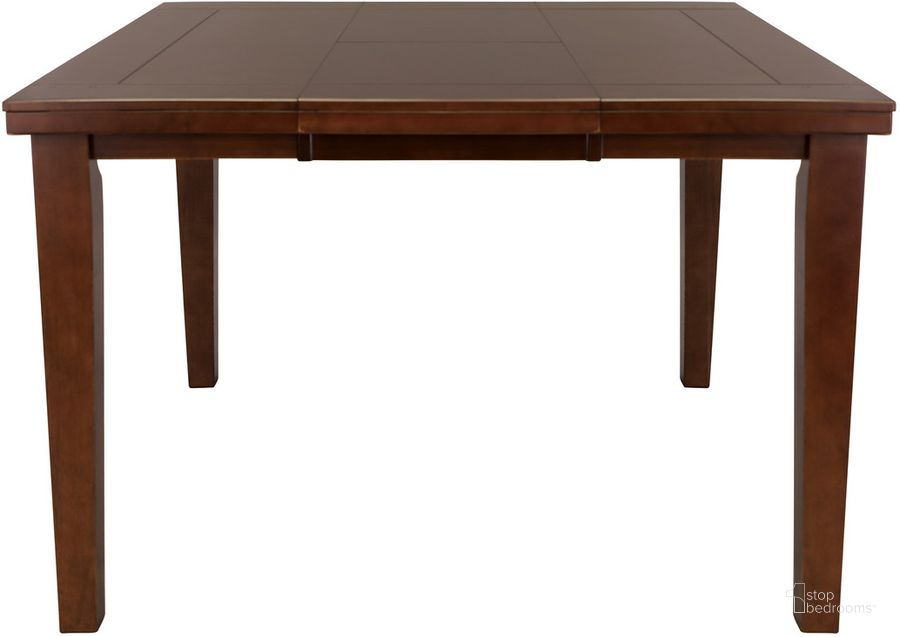 The appearance of Ameillia Dark Oak Extendable Counter Height Table designed by Homelegance in the transitional interior design. This brown piece of furniture  was selected by 1StopBedrooms from Ameillia Collection to add a touch of cosiness and style into your home. Sku: 586-36. Table Base Style: Legs. Material: Wood. Product Type: Dining Table. Table Top Shape: Rectangular. Size: 36". Image1