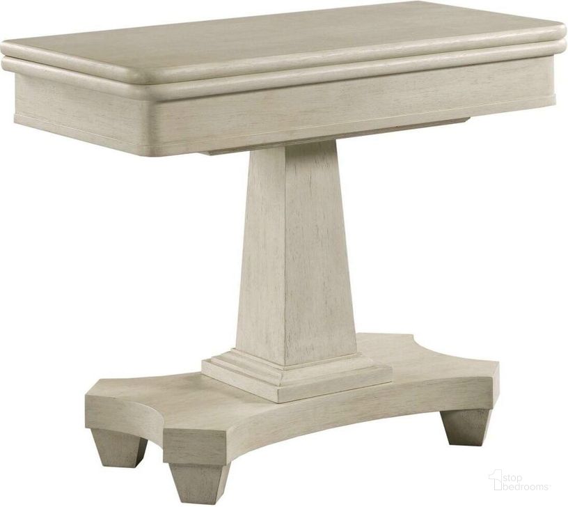The appearance of American Drew Grand Bay Montauk Flip Top Game Table designed by American Drew in the transitional interior design. This white piece of furniture  was selected by 1StopBedrooms from Grand Bay Collection to add a touch of cosiness and style into your home. Sku: 016-921. Material: Wood. Product Type: Game Table. Image1