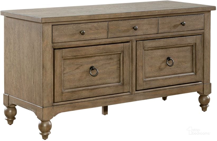 The appearance of Americana Farmhouse Credenza designed by Liberty in the traditional interior design. This taupe piece of furniture  was selected by 1StopBedrooms from Americana Farmhouse Collection to add a touch of cosiness and style into your home. Sku: 615-HO121. Product Type: Credenza. Material: Wood Veneer. Image1
