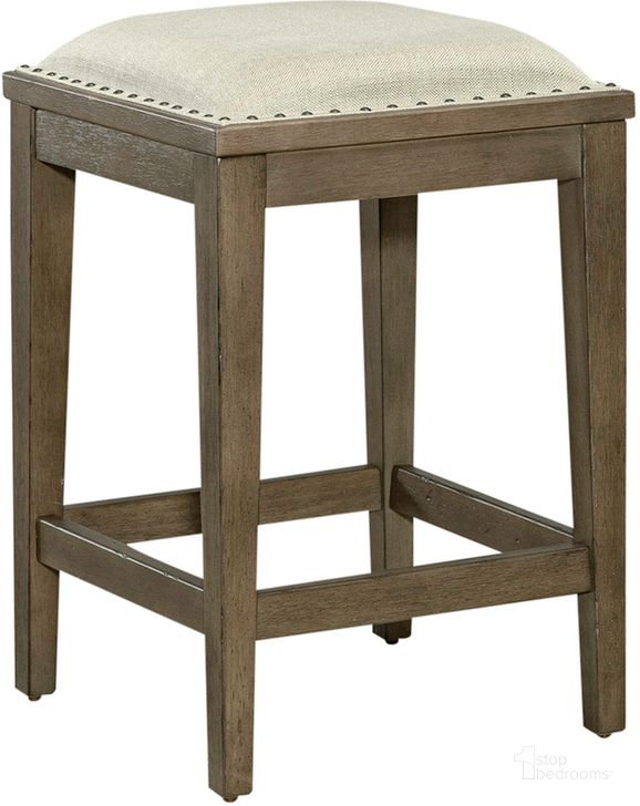 The appearance of Americana Farmhouse Upholstered Console Stool designed by Liberty in the traditional interior design. This taupe piece of furniture  was selected by 1StopBedrooms from Americana Farmhouse Collection to add a touch of cosiness and style into your home. Sku: 615-OT9001. Product Type: Stool. Material: Rubberwood. Image1