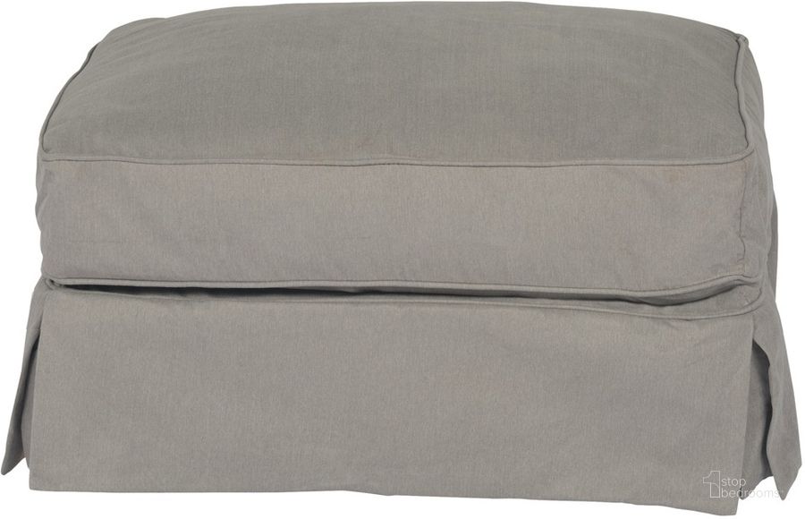 The appearance of Americana Slipcover For Rectangular Ottoman In Gray designed by Sunset Trading in the modern / contemporary interior design. This gray piece of furniture  was selected by 1StopBedrooms from Americana Collection to add a touch of cosiness and style into your home. Sku: SU-108530SC-391094. Material: Polyester. Product Type: Cover. Image1