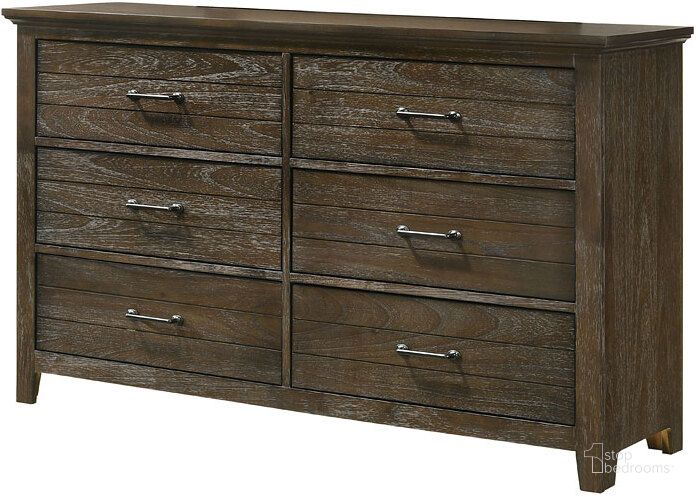 The appearance of Amherst Dresser designed by Bernards in the transitional interior design. This heritage brown piece of furniture  was selected by 1StopBedrooms from Amherst Collection to add a touch of cosiness and style into your home. Sku: 1982-130. Product Type: Dresser. Material: Poplar.