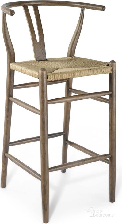The appearance of Amish Gray Wood Bar Stool designed by Modway in the modern / contemporary interior design. This gray piece of furniture  was selected by 1StopBedrooms from Amish Collection to add a touch of cosiness and style into your home. Sku: EEI-3851-GRY. Product Type: Barstool. Material: Paper. Image1