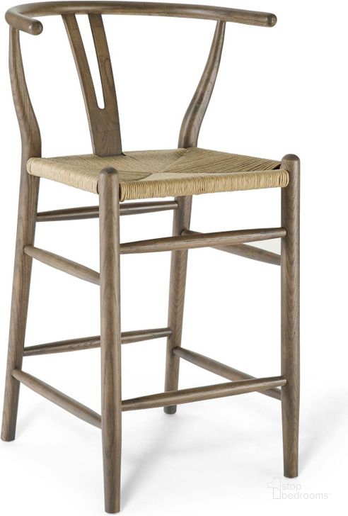 The appearance of Amish Gray Wood Counter Stool EEI-3850-GRY designed by Modway in the modern / contemporary interior design. This gray piece of furniture  was selected by 1StopBedrooms from Amish Collection to add a touch of cosiness and style into your home. Sku: EEI-3850-GRY. Material: Wood. Product Type: Barstool. Image1