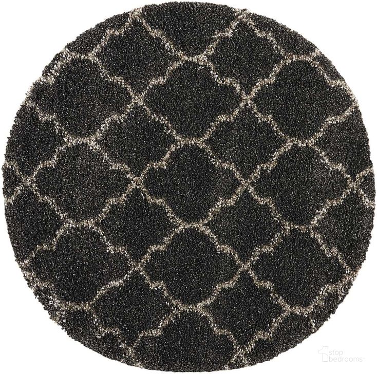 The appearance of Amore Charcoal 4 Round Area Rug designed by Nourison in the modern / contemporary interior design. This charcoal piece of furniture  was selected by 1StopBedrooms from Amore Collection to add a touch of cosiness and style into your home. Sku: 99446320001. Material: Polypropylene. Product Type: Area Rugs. Image1
