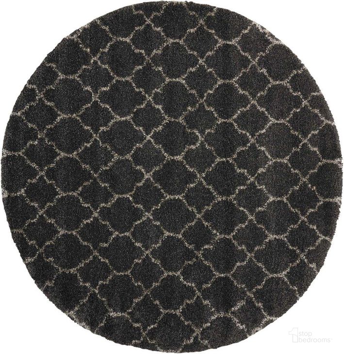 The appearance of Amore Charcoal 8 Round Area Rug designed by Nourison in the modern / contemporary interior design. This charcoal piece of furniture  was selected by 1StopBedrooms from Amore Collection to add a touch of cosiness and style into your home. Sku: 99446320049. Material: Polypropylene. Product Type: Area Rugs. Image1