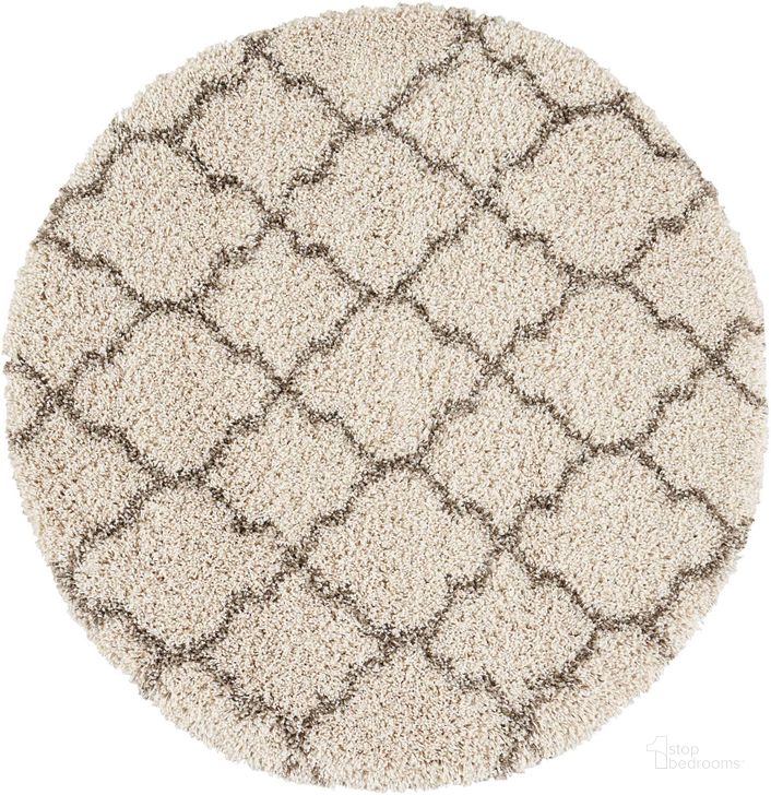 The appearance of Amore Cream 4 Round Area Rug designed by Nourison in the modern / contemporary interior design. This cream piece of furniture  was selected by 1StopBedrooms from Amore Collection to add a touch of cosiness and style into your home. Sku: 99446320124. Material: Polypropylene. Product Type: Area Rugs. Image1