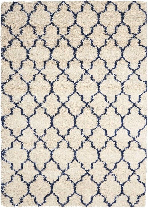 The appearance of Amore Ivory And Blue 10 X 13 Area Rug designed by Nourison in the modern / contemporary interior design. This ivory and blue piece of furniture  was selected by 1StopBedrooms from Amore Collection to add a touch of cosiness and style into your home. Sku: 99446320322. Material: Polypropylene. Product Type: Area Rugs. Image1