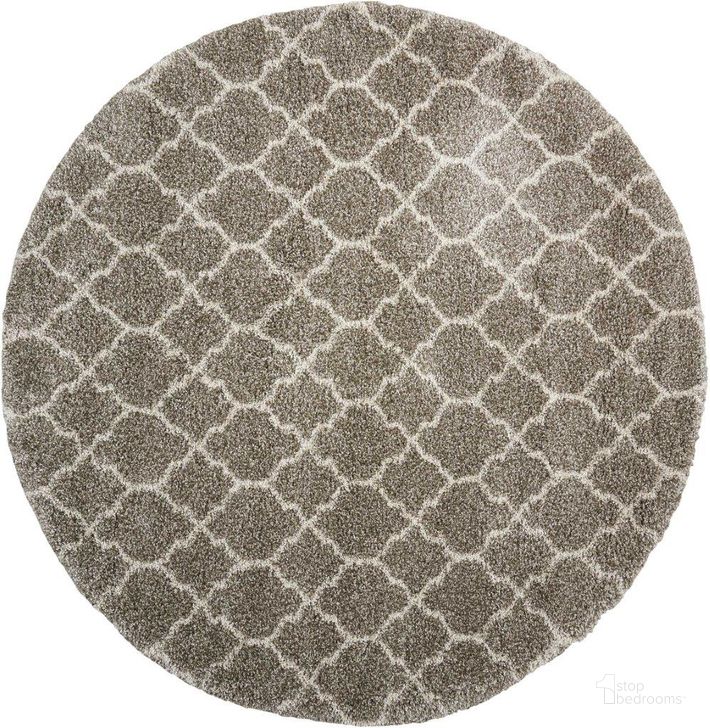 The appearance of Amore Stone 8 Round Area Rug designed by Nourison in the modern / contemporary interior design. This stone piece of furniture  was selected by 1StopBedrooms from Amore Collection to add a touch of cosiness and style into your home. Sku: 99446320438. Material: Polypropylene. Product Type: Area Rugs. Image1