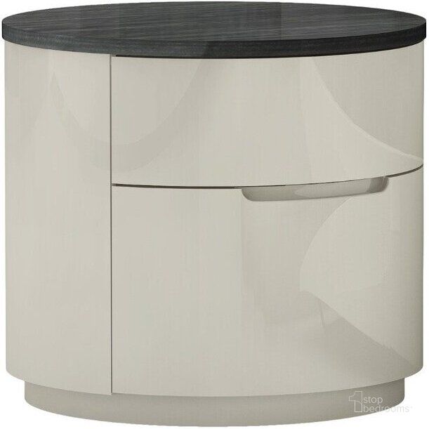 The appearance of Amsterdam Nightstand designed by J&M in the modern / contemporary interior design. This gray piece of furniture  was selected by 1StopBedrooms from Amsterdam Collection to add a touch of cosiness and style into your home. Sku: 18213-NS. Product Type: Nightstand. Image1