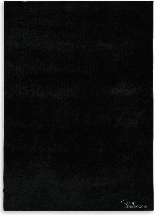 The appearance of Anaben 8 ft x 10 ft Rug In Black designed by Signature Design by Ashley in the transitional interior design. This black piece of furniture  was selected by 1StopBedrooms from Anaben Collection to add a touch of cosiness and style into your home. Sku: R406311. Material: Fabric. Product Type: Rug. Image1