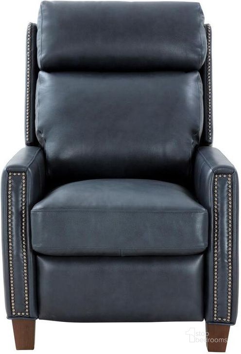 The appearance of Anaheim Big And Tall Recliner In Barone Navy Blue designed by BarcaLounger in the modern / contemporary interior design. This navy blue piece of furniture  was selected by 1StopBedrooms from Anaheim Collection to add a touch of cosiness and style into your home. Sku: 73687570845. Material: Leather. Product Type: Recliner. Image1