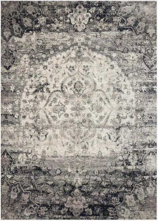 The appearance of Anastasia Ink/Ivory Rug ANASAF-06IKIV160S designed by Loloi Rugs in the transitional interior design. This ink and ivory piece of furniture  was selected by 1StopBedrooms from Anastasia Collection to add a touch of cosiness and style into your home. Sku: ANASAF-06IKIV160S. Material: Polypropylene. Product Type: Rug. Image1