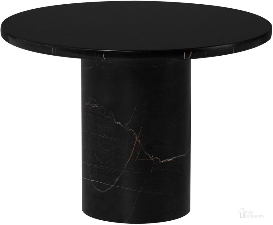 The appearance of Ande Side Table In Noir designed by Nuevo in the modern / contemporary interior design. This noir piece of furniture  was selected by 1StopBedrooms from Ande Collection to add a touch of cosiness and style into your home. Sku: HGMM235. Product Type: Side Table. Material: Stone. Image1