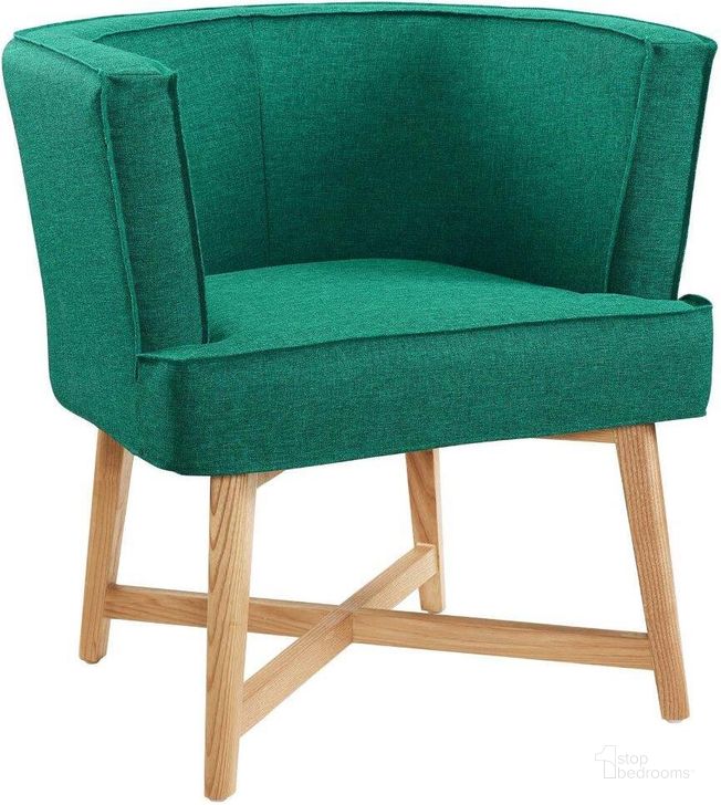The appearance of Anders Upholstered Fabric Accent Chair EEI-3432-TEA designed by Modway in the modern / contemporary interior design. This teal piece of furniture  was selected by 1StopBedrooms from Anders Collection to add a touch of cosiness and style into your home. Sku: EEI-3432-TEA. Material: Wood. Product Type: Accent Chair. Image1