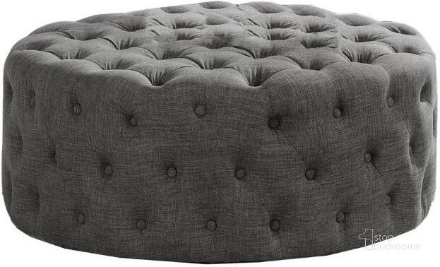 The appearance of Anderson 40 Inch Round Linen Fabric Ottoman In Gray designed by Best Master Furniture in the transitional interior design. This gray piece of furniture  was selected by 1StopBedrooms from Anderson Collection to add a touch of cosiness and style into your home. Sku: SH002GL. Product Type: Ottoman. Material: Linen. Image1