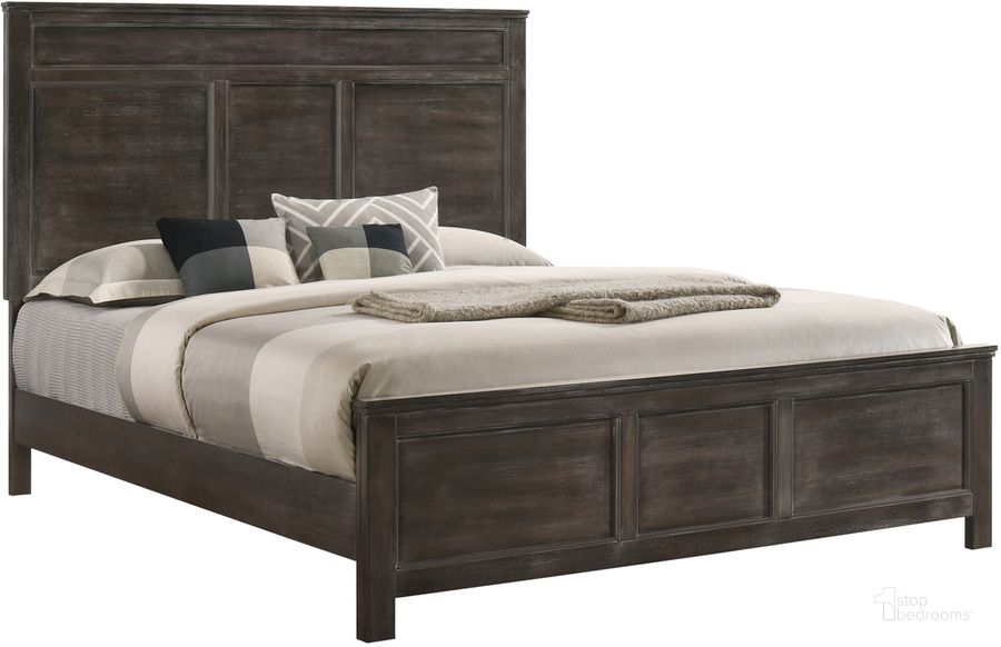 The appearance of Andover Nutmeg Full Panel Bed designed by New Classic in the transitional interior design. This brown piece of furniture  was selected by 1StopBedrooms from Andover Collection to add a touch of cosiness and style into your home. Sku: B677B-415;B677B-535. Bed Type: Panel Bed. Product Type: Panel Bed. Bed Size: Full. Image1