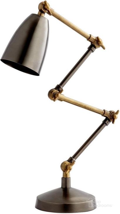 The appearance of Angleton Desk Lamp designed by Cyan Design in the modern / contemporary interior design. This black piece of furniture  was selected by 1StopBedrooms from  to add a touch of cosiness and style into your home. Sku: 07028. Material: Aluminum. Product Type: Lamp.