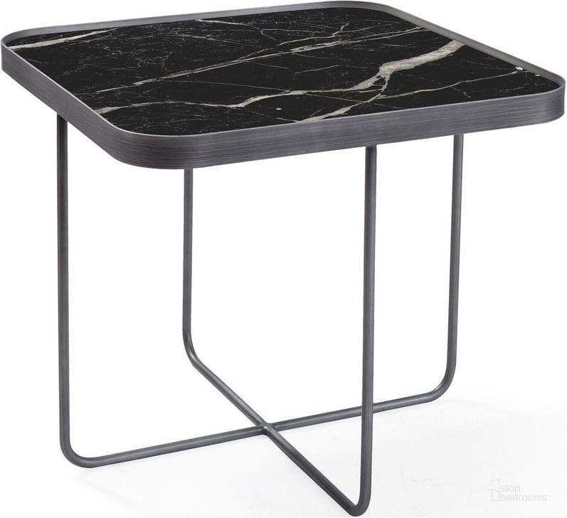 The appearance of Anna Black End Table designed by Bellini Modern Living in the transitional interior design. This black piece of furniture  was selected by 1StopBedrooms from Anna Collection to add a touch of cosiness and style into your home. Sku: Anna ET T. Product Type: End Table. Image1